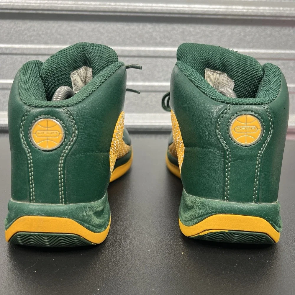 Vintage Y2K Dada Supreme Sneakers Green And Gold Size 7 Basketball Shoes